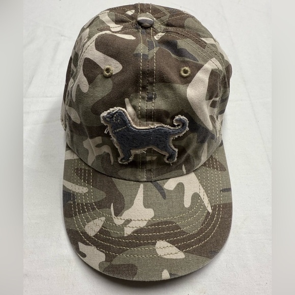 The Black Dog Kids Camouflage Hat with Dog Patch - Picture 1 of 7